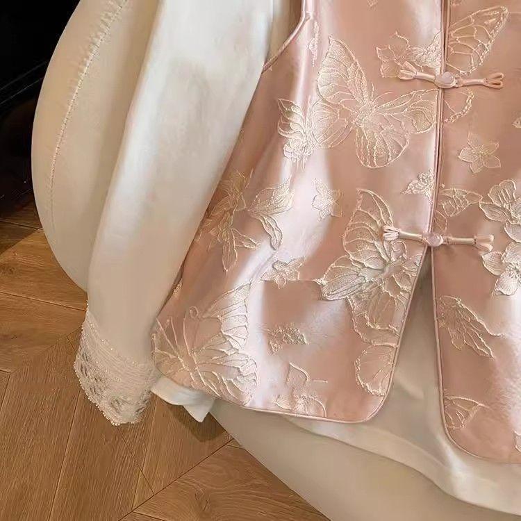 Temperament Design Vest Jacquard Premium Commuter Sleeveless Vest Skinny Top Women