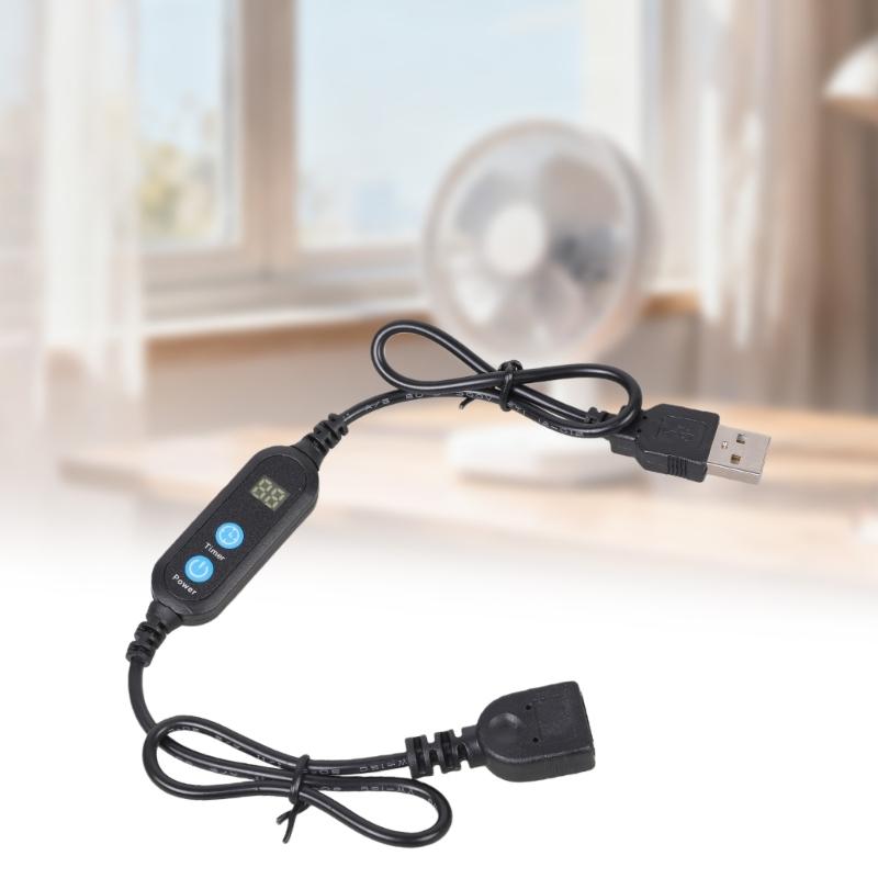 USB Timer Extension Cable 1-24 Hours Adjustable Countdown Switches Control For Aquariums Fan LED Lights 5V Power Saving Device