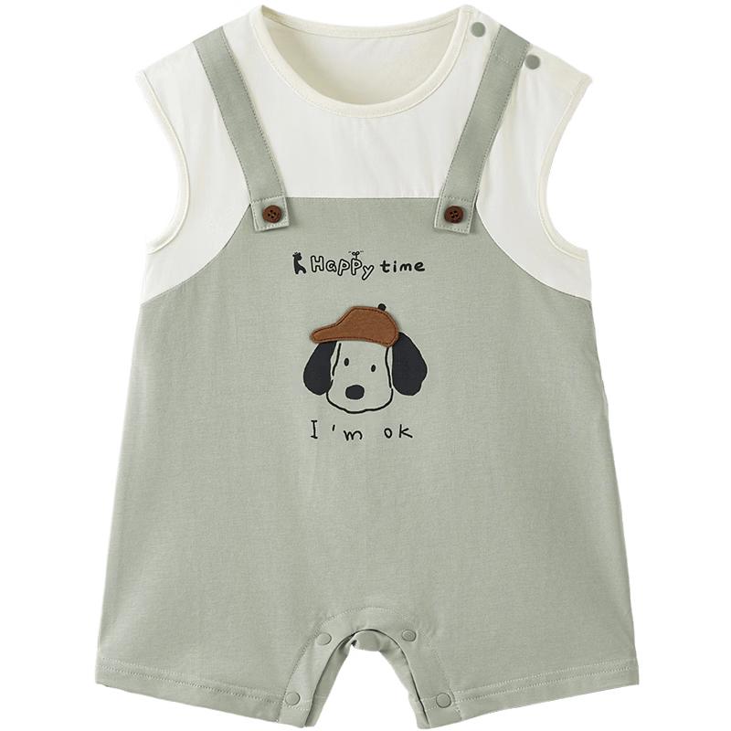 TONGTAI Baby Sleeveless Modal Cotton Romper 90cm