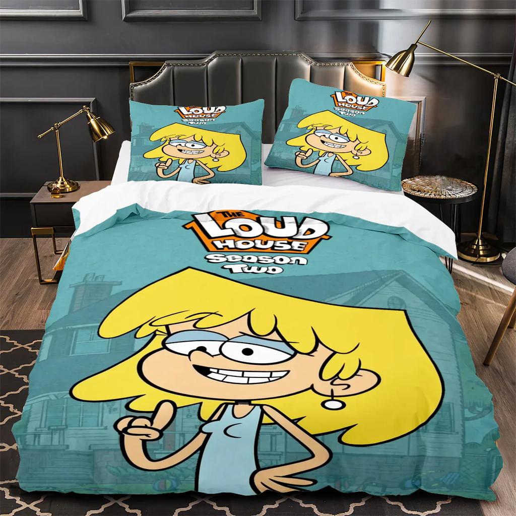Cartoon Loud House 3D Printed Duvet Case Pillowcase Bedding Set Twin Full Queen King Size For Bedroom Decor