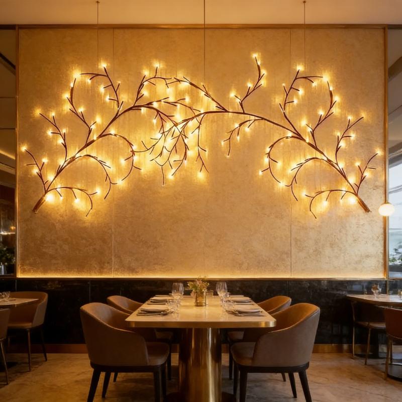 Flexible Willow Branch LED Lights, Bendable Tree Branch Lamp for Bedroom Living Room DIY Home Decoration