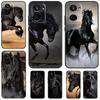 Beautiful Black Horse For Realme 12 Pro Plus 11 10 9 C55 C53 C51 C30 C31 C33 C35 C11 C25s C21Y GT Neo 5 GT3 Case