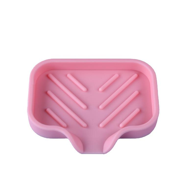 Drainage-type Silicone Soap Box for Soap Storage In Home Bathrooms, Washroom Countertops, Soap Racks, and Drainage Storage.