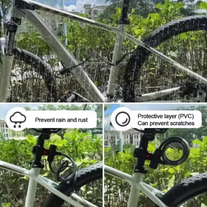 Lacăt din Cablu de Oțel pentru Bicicletă cu Suport de Montare Lacăt din Cablu de Oțel pentru Bicicletă Securitate Ridicată Lacăt de Siguranță pentru Bicicletă de Munte pentru Bicicletă MTB Road