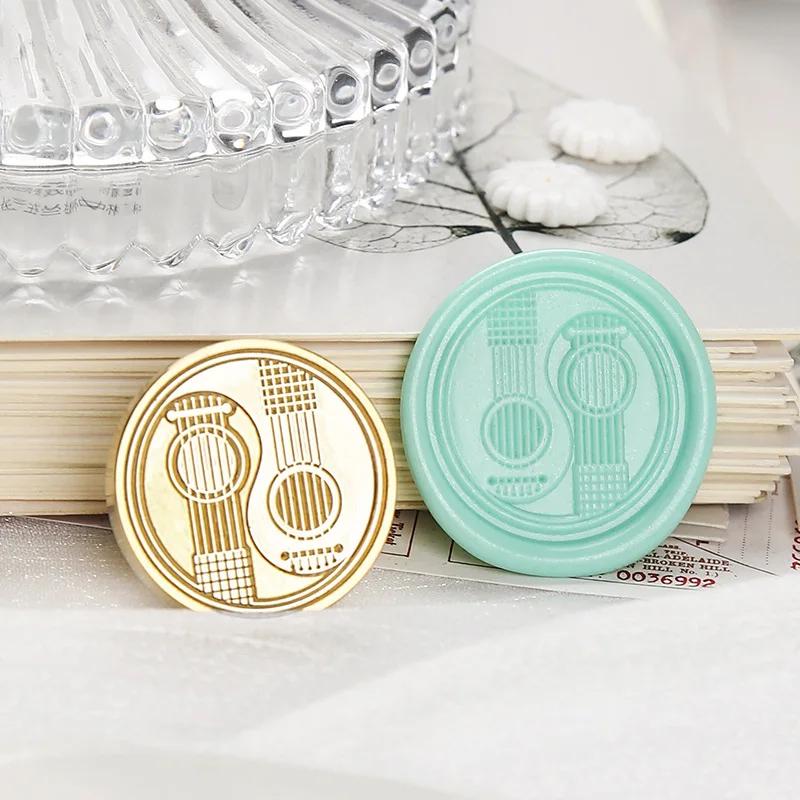 Wax Seal Stamp Retro Musical Instruments Art Vocal Pattern Stamp Replace Head DIY Scrapbooking Vintage Wedding Invitation Cards
