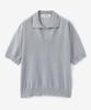 BLOND9 Cool Essential Open Collar Short Sleeve Knit (5 Colors)