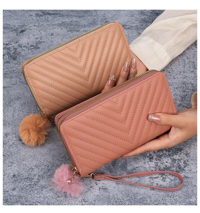 Women's Embroidered Long Wallet Clutch, 2024 Korean Summer/Autumn Edition, with Multi-Card Slots