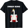 Labutí král | Pánské tričko Labuť | Chlapecké tričko Labuť Vtipné Unisex Letní Streetwear Topy Camisas Streetwear Vlastní tričko - Pánské'...