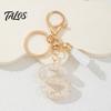 Lightweight Keychain Pendant, Letter A-Z Charm with Tassel, Alphabet Car Decoration Initial Metal Keyring for Handbag Backpack Bag Pendant Accessory