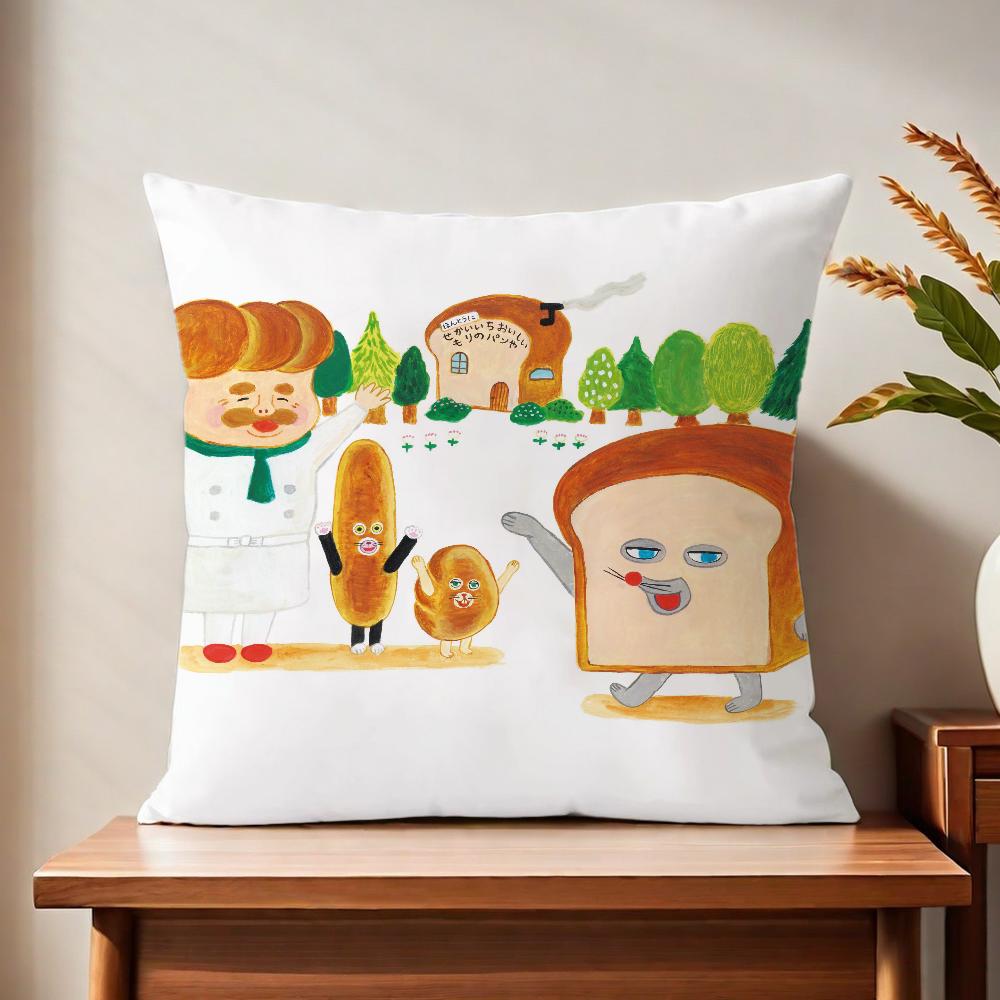 B-bread Cute T-thief Cushion Cover For Pillow Printing Sofa Decoration Home Car Room Coffee Shop Office Nordic Simplicity