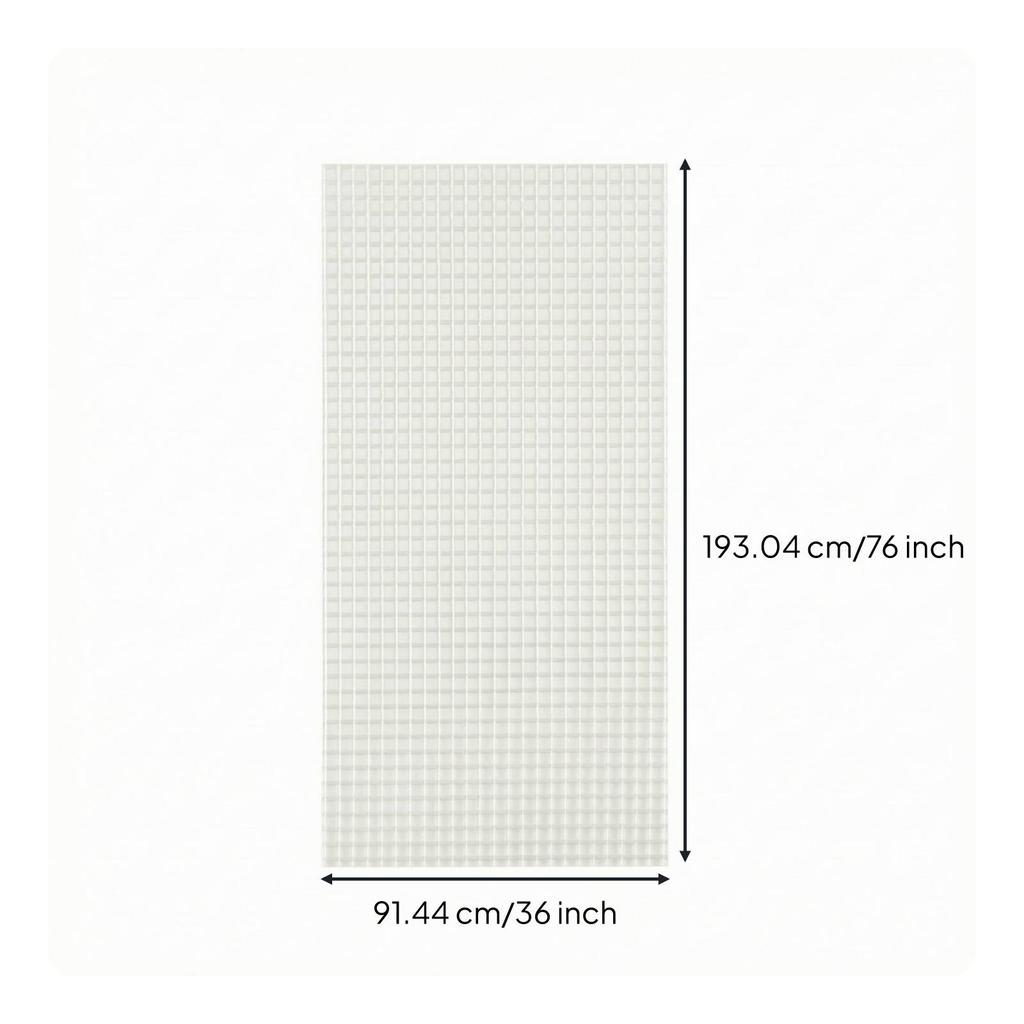 2 Pieces Fiberglass Tessellation Mesh Flexible Tile