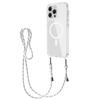 Magnetic Clear Phone Case for IPhone 16 Series Shockproof Crossbody Phone Case with Shoulder Strap Phone Protective Cover Compatible with for MagSafe