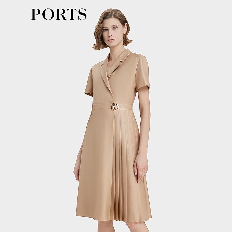 

PORTS Women s Elegant Lapel Waist-Cinching Dress LP8D130RWP117 M