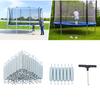 72PCS 13.5cm Steel Trampoline Spring,Silver Trampoline Springs Replacement Outer Diameter 2.8cm for Trampoline Maintenance