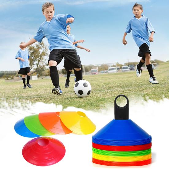 50 Τεμάχια Κώνοι Ευκινησίας Ποδοσφαίρου Εργαλεία Προπόνησης Ποδοσφαίρου με Τσάντα Μεταφοράς Ζωντανό Χρώμα Επαναχρησιμοποιούμενοι Κώνοι Αθλητικής Προπόνησης Εξοπλισμός Εξάσκησης