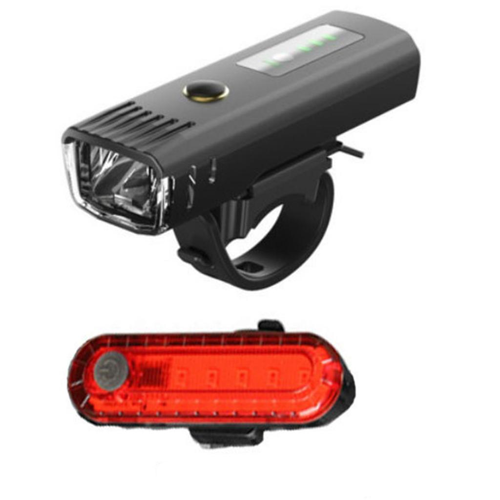 Fahrradlicht Set Mountainbike LED-Licht Intelligenter Sensor Fahrrad Scheinwerfer Rücklicht für Outdoor-Sport Nachtfahrten