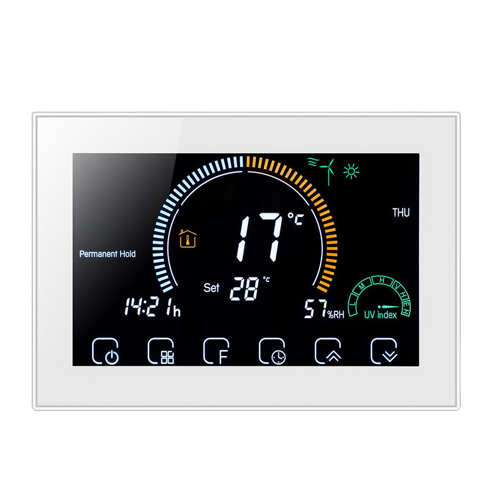 95~250V Smart Thermostat, Programmable Via WiFi, Up To 3500W for Hydro Floor Heating Gas Boiler Works with Alexa Google Home