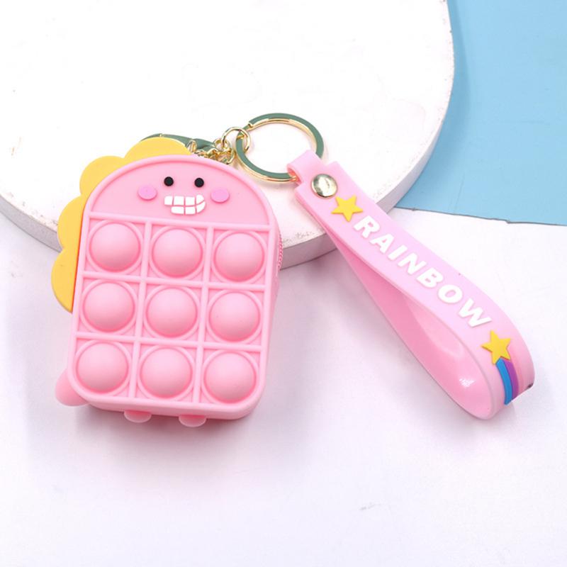 Silicone Coin Purse Mini Wallet  Sling  Bag Anti-stress Messenger Bag Strawberry Pineapple Bag