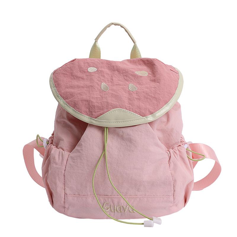 Large-capacity College Style Backpack New Spring and Summer Short Trip Small Backpack Simple Cute Versatile Commuting School Bag