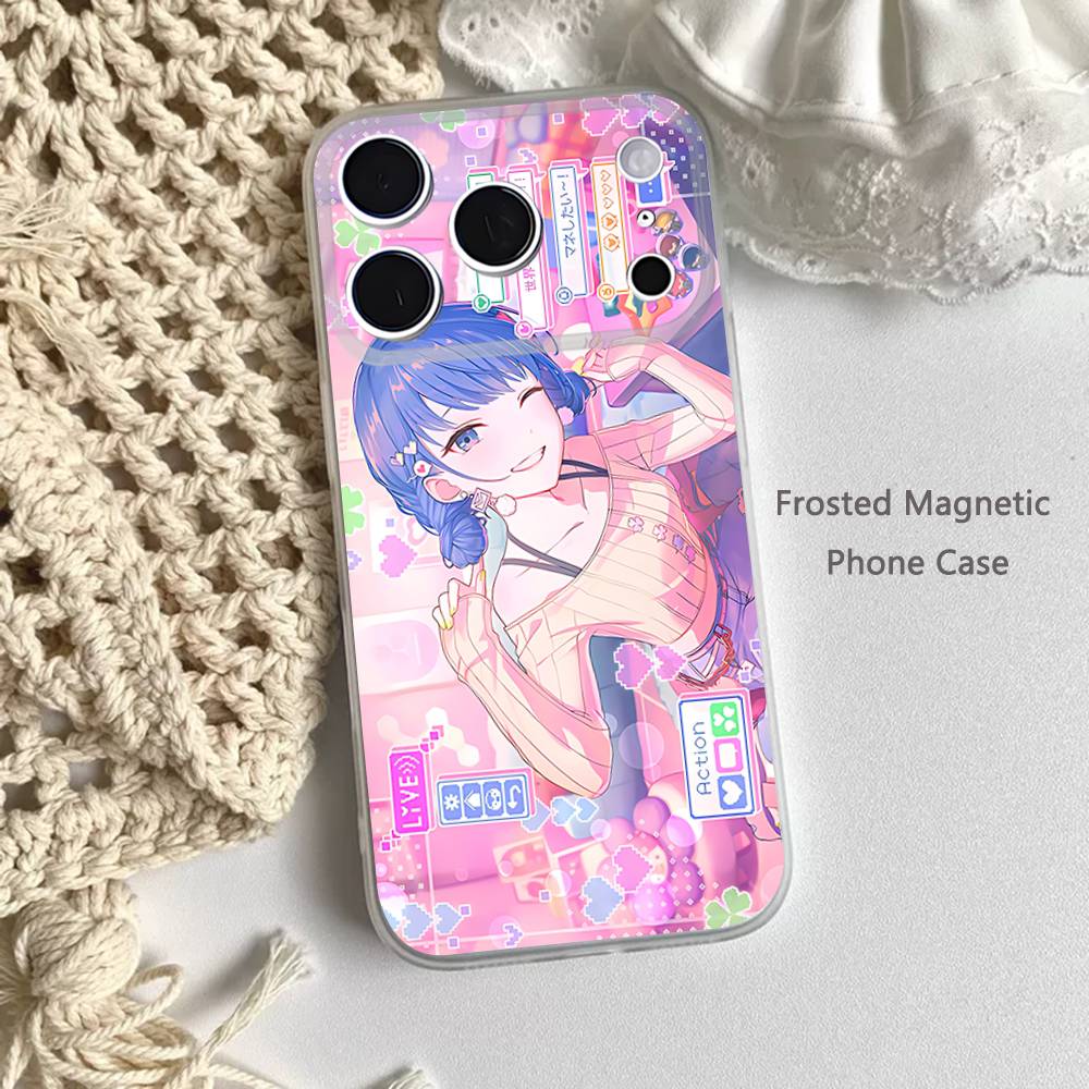 Cute P-ProjectS S-SEKAI For iPhone 11,12,13,14,15,17,16,Pro,Plus,E,Max,Air,Mini Clear Magnetic Frosted Cover