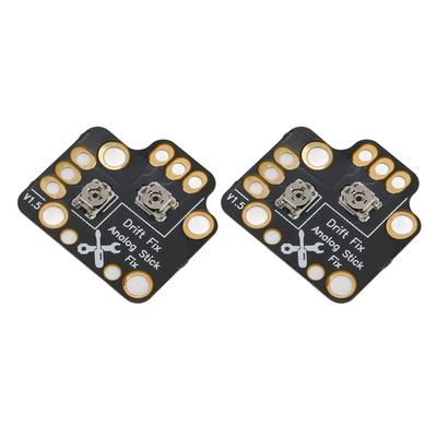 2 pezzi Scheda di Riparazione Drift Joystick Gamepad Universale Mod di Correzione Drift Stick Analogico 3D per Controller di Gioco Nero