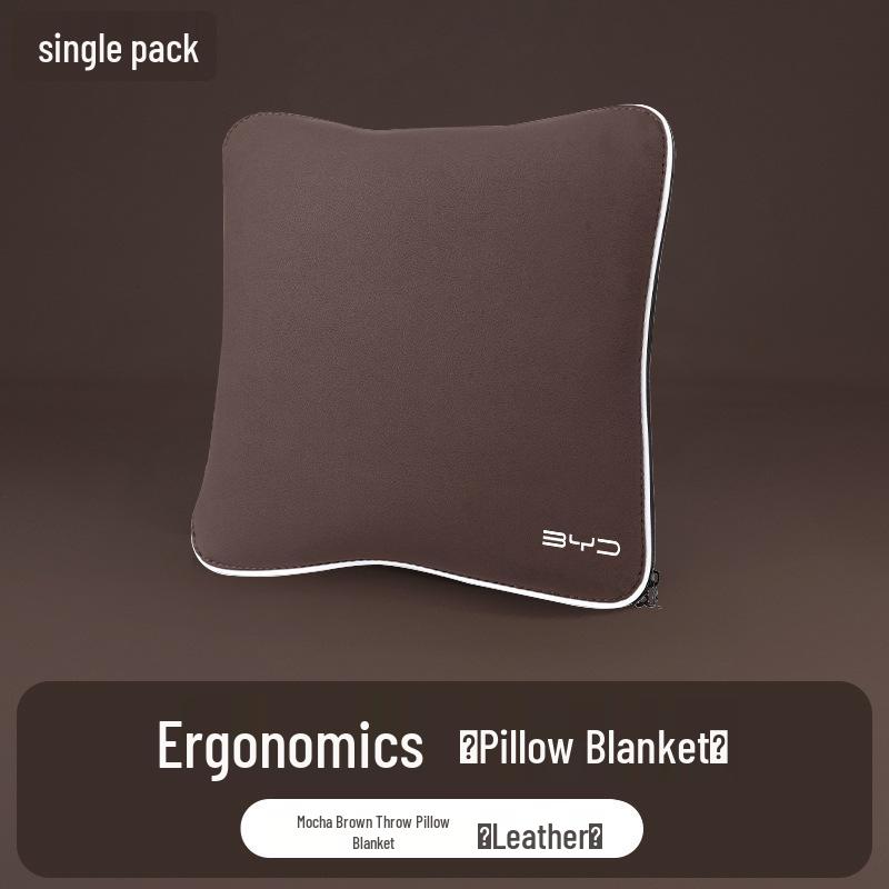 BYD Car Headrest: Han EV, Qin Plus DMI, Tang, Song Neck Pillow & Waist Cushion Set