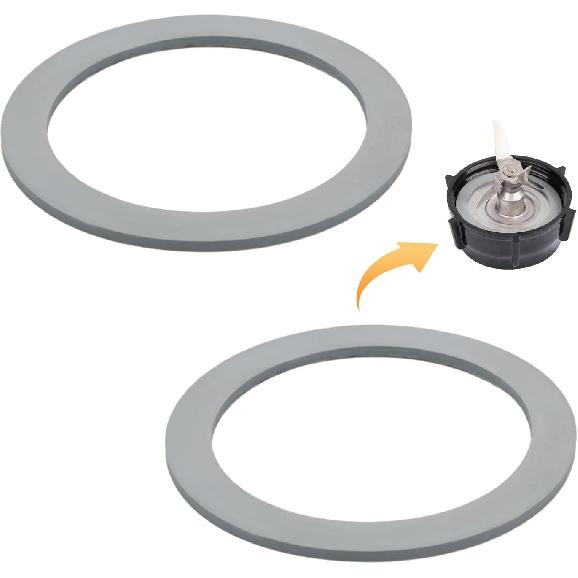 2pcs Blender Gasket for Oster, Rubber Gray O-Ring Blender Gasket Replacement Blender Ring Replacement Good Sealing Blender Parts Compatible with 2