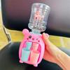 Mini Children Water Dispenser Toy Cute Cartoon Water Juice Milk Drinking Fountain Pretend Play Kitchen Toys for Boys Girls Gift