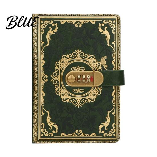 Durable A5 Diary Combination Code Notebook Lock with Password Journal 3 Digit Ink Bleed Resistant Paper for Privacy Thick