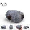 Snake Hiding Spot Reptile Hide Cave, Realistic Rock Look Resin Toad House, Humid Stable Cave Shelter for Frogs, Small Reptiles, Indoor Terrarium,