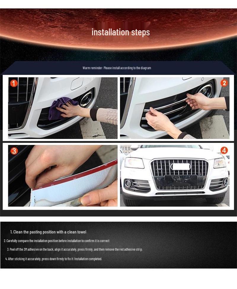 Outai Front Fog Light Trim for 2014 Honda Accord (9th Gen) - ABS Electroplated