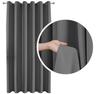 90% Thick Blackout Curtain With Rings And Grommets, Dark Grey 140X250