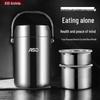 Portable Double-Layer Stainless Steel Thermal Lunch Box