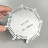 Stainless Steel Wet Film Comb Wet Film Comb Gauge Thickness Gauge Octagonal Wet Film Comb 50-10000um Professional