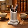 3D Printed Pen Design Organizer Roman Holder Pillar Cup Vintage Column Stationery Container Decorative Pencil Box for Home Office