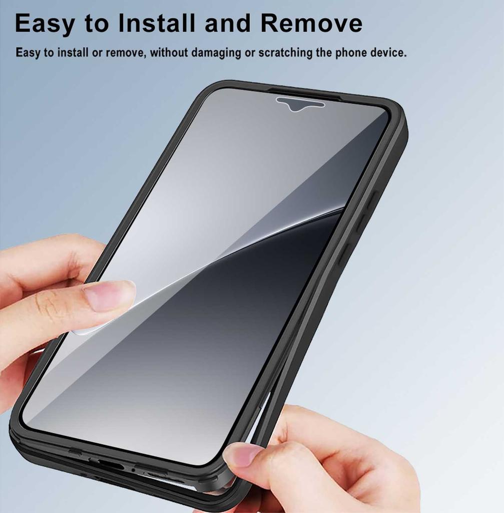 For Xiaomi 15T 14T 13T Pro Anti Fall 360 Fully Wrapped Phone Case For Xiaomi 17 Pro Max 15Pro 14 15 Ultra Transparent Phone Case