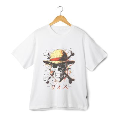 One Piece Skull T-Shirt – Straw Hat Pirate Jolly Roger Tee – Anime Manga Shirt