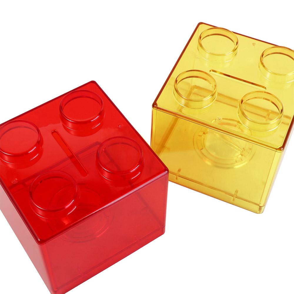 Toy Gift Home Decor Cash Piggy Bank Coin Bank Building Block Coin Box Money Saving Box Storage Box