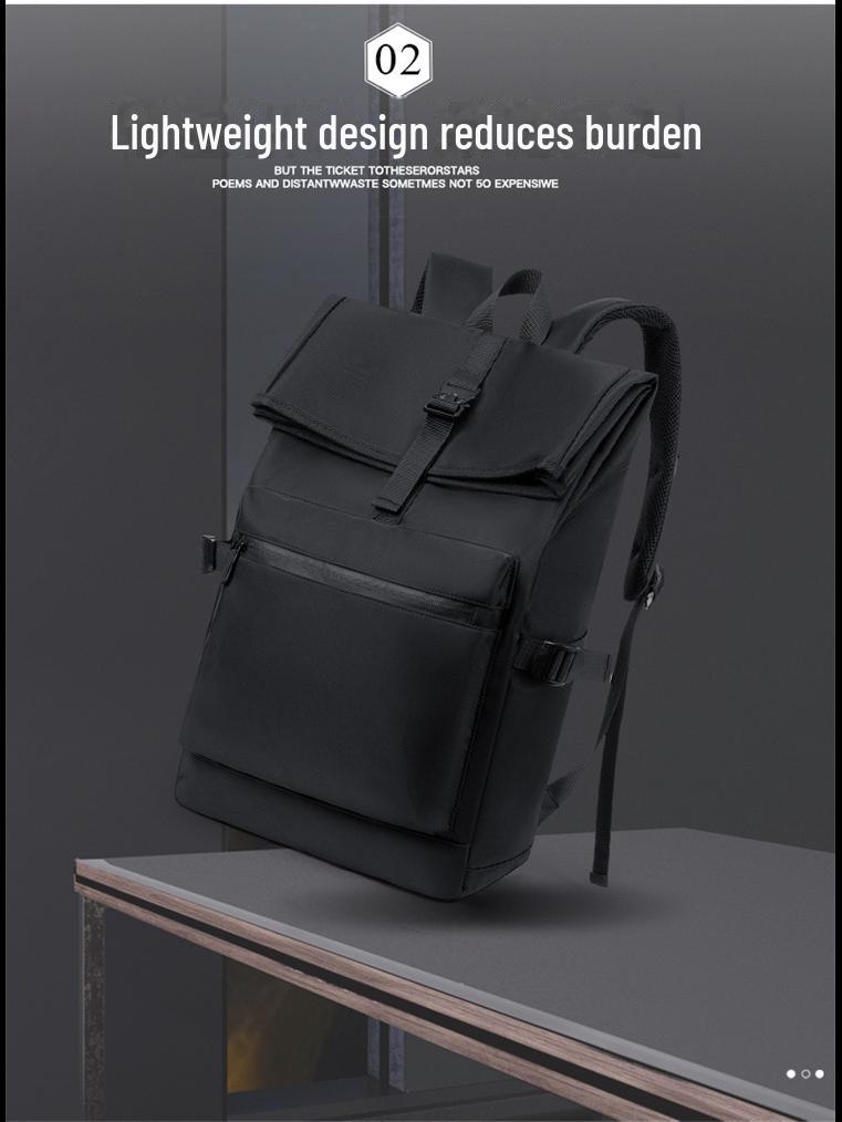 Men's Winter Splash-Proof Business & Casual Backpack: Student and Travel Friendly