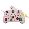 Children Busy Board Sensory Toy With LED Light Switch Control Board Travel Activities Thinking Game For 2-4 Years Old