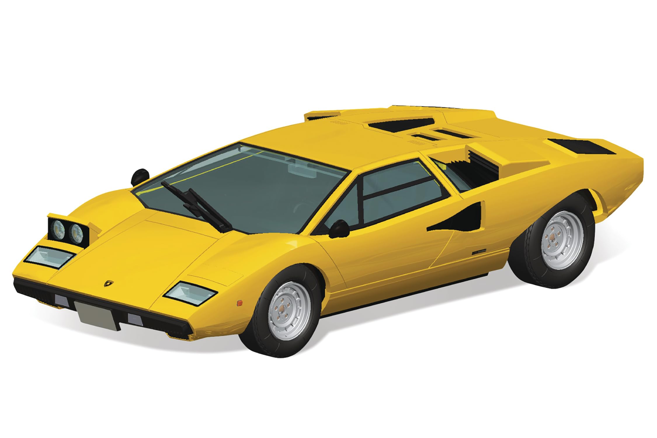 

Aoshima Bunka Kyozai (AOSHIMA) 1/32 The Snap Kit Series Lamborghini Countach LP400 Yellow Pre-Colored Plastic Model Kit 20-B