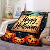 1pc Halloween Decorations Blanket, Lightweight Flannel Throw For Sofa, Bed, Travel, Camping, Livingroom, Office, Couch, Chair, And Bed,
