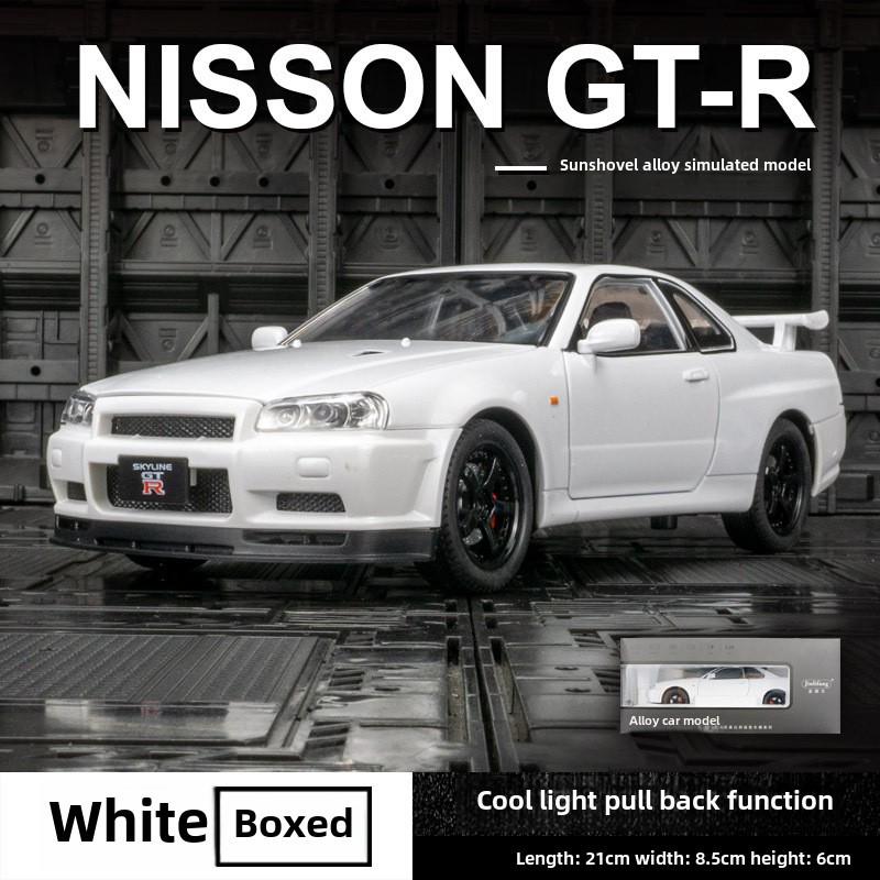 

Jinlifang 1901-410 японская модель автомобиля R34 Skyline из сплава