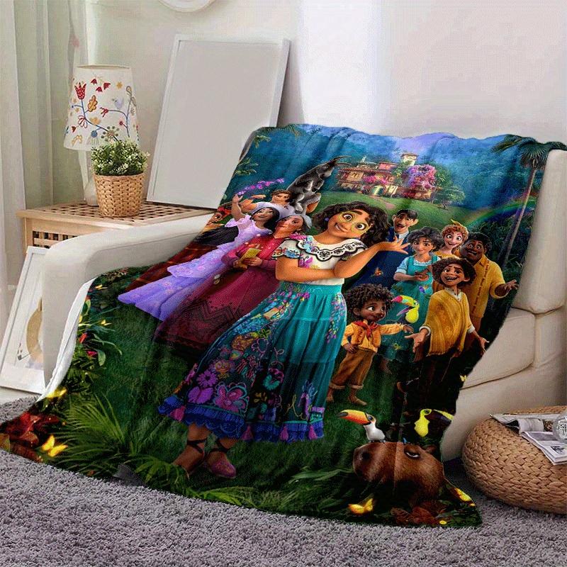1pz Coperta Stampata Encanto - Morbida, Coperta per Tutte le Stagioni per Soggiorno, Camera da Letto, Regalo Personalizzato con Adorabile Design a Cartone Animato