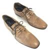 BOSTONIAN Vollleder Oxford Herren 11.5M 29.0-29.5 Braun Kappe(GEBRAUCHT)