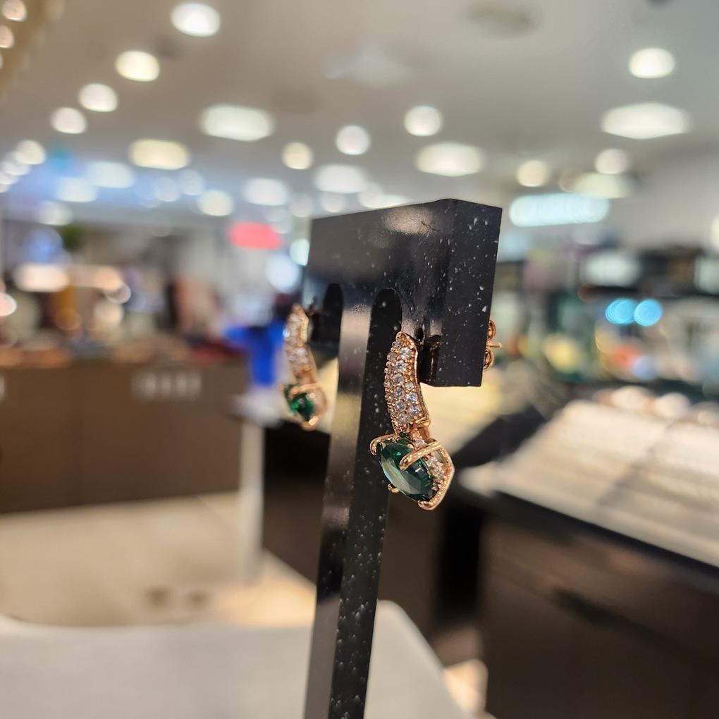 ARTRIA Ruby Tepa Silver Needle Round E Earrings JQNERIN0003RBF