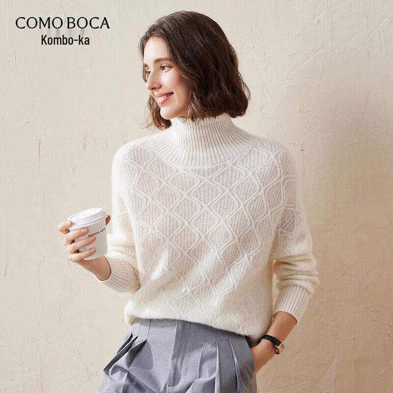

Kemeng Boca Women s High-Neck Loose Cashmere Sweater XL