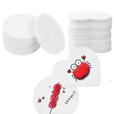 CLAFTLAB SAIL Sponge Paper, Water-Swellable Paper, 20 Sheets, Heart and Round Shapes, 3D Art, DIY Craft Supplies Kit, Summer Vacation, Kids