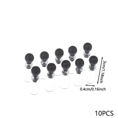 10Pcs 0.5/1/2/3Ml Empty Mini Glass Perfume Small Sample Vials Bottle Laboratory Liquid Fragrance Test Tube