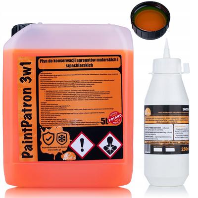 Zestaw Serwisowy Do Agregatów Malarskich – Olej Smoox 0,25L + Płyn 3w1 5L | Kompatybilny Z Graco, Wagner, Titan | Profesjonalna Konserwacja